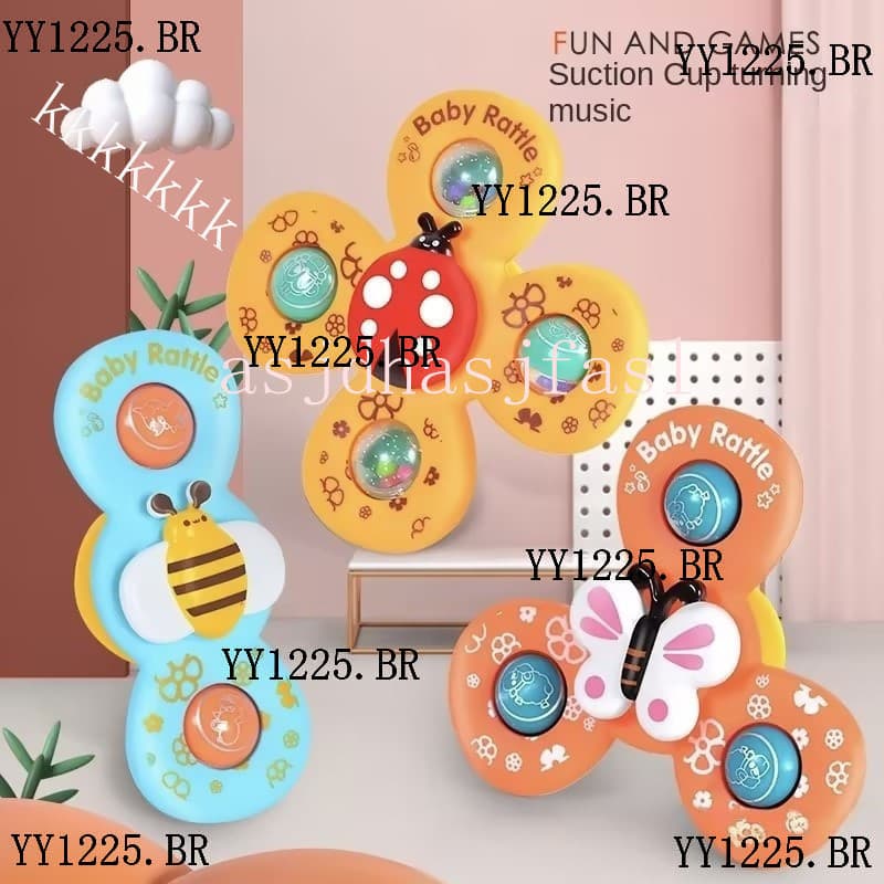 Bebê bebê otário Zhuanzhuanle bebê dos desenhos animados Fidget Spinner mordedor banheiro banho flor Zhuanzhuanle brinqu