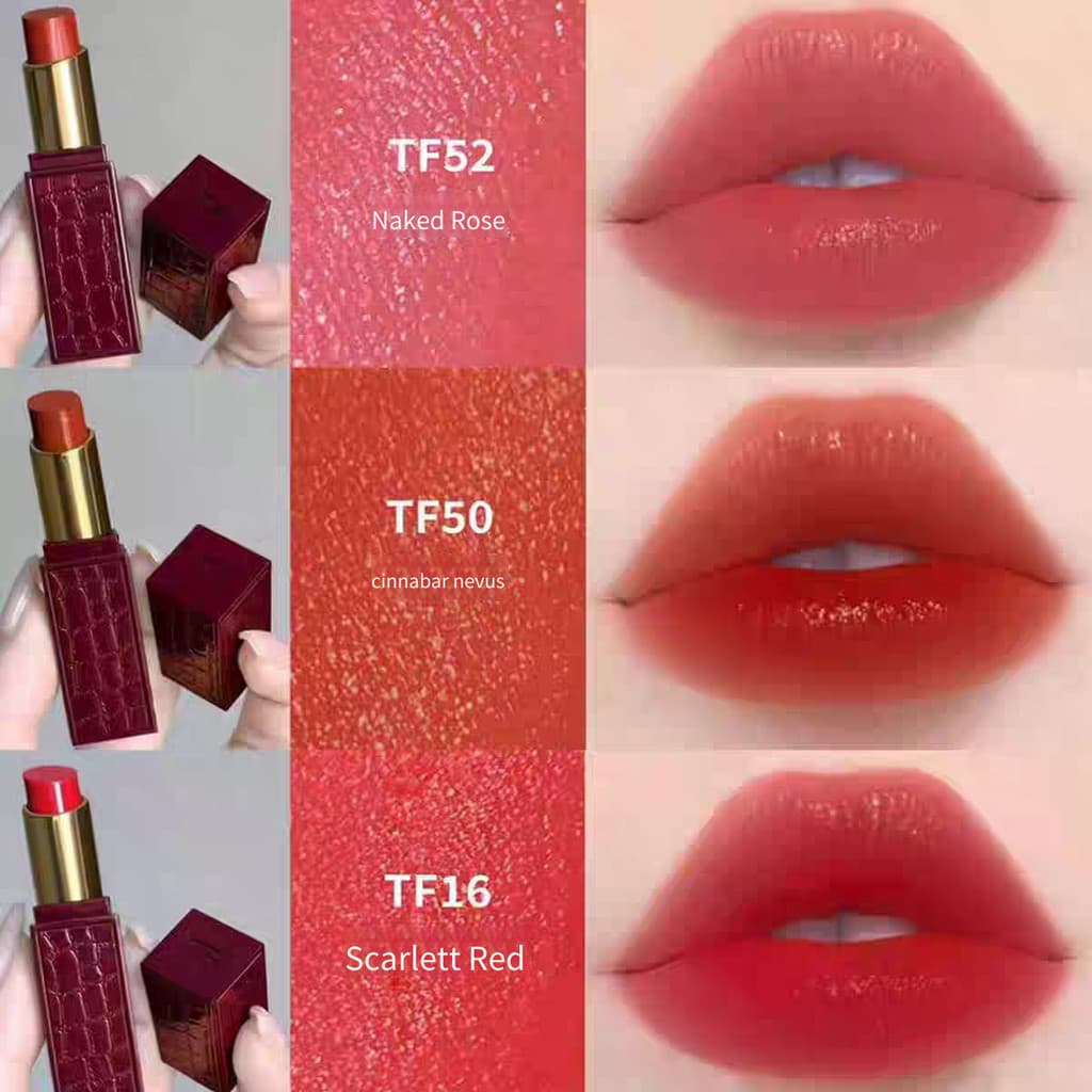 TF Flame Desire Batom Tubo Vermelho Fino Edição Limitada 50 52 16