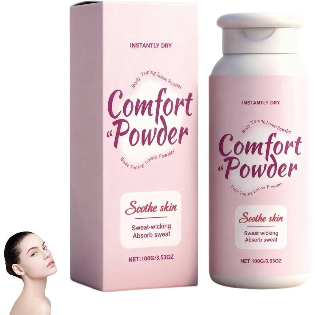 Pó Conforto para Mulheres, Pó Seco e Fresco, Pó Corporal com Fragrância para Áreas Íntimas como Virilha e Abaixo dos Sei