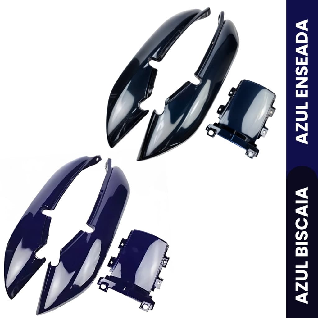 Carenagem Rabeta Traseira Completa Cg Titan 125 Azul 1995 1996 1997 1998 1999 Enseada Biscaia Pintado Envernizado