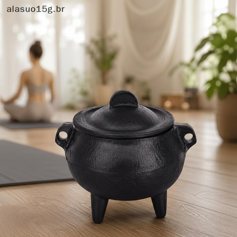 Mini Ferro Fundido Sálvia Mancha Pote Queimador De Incenso Fácil De Limpar Sândalo Aromaterapia Titular Para Casa Deskto
