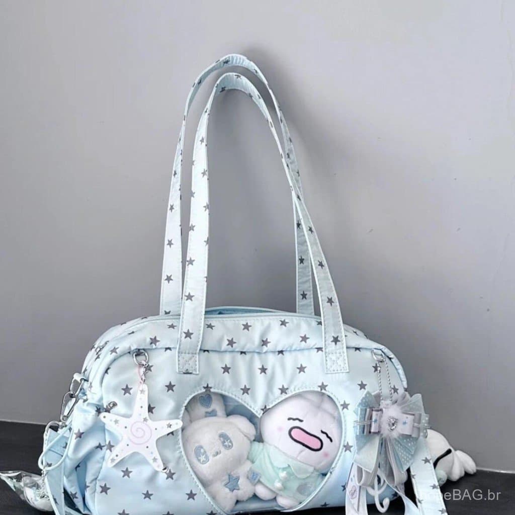 Bolsa Ita Bag Bagagem Simples, Estilo Y2K, Design de Personagem Anime, Bolsa Transversal de Ombro Único para Mulheres
