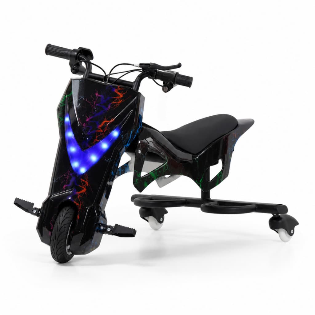 Triciclo Drift Eletrico 250w 100kg Luz Led Carrinho Rolimã Drift