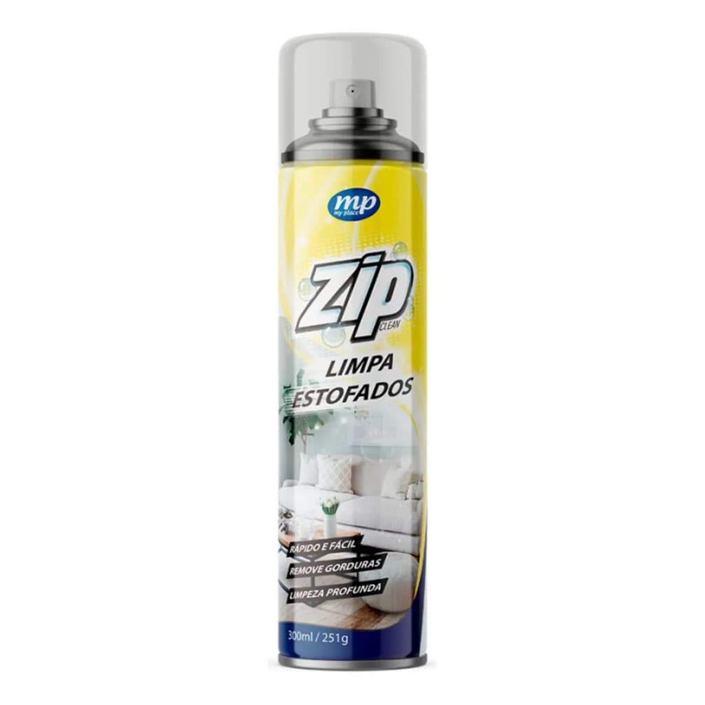 Limpa estofados spray Zip Clean 300 ml My Place para sofá, tapete e carro