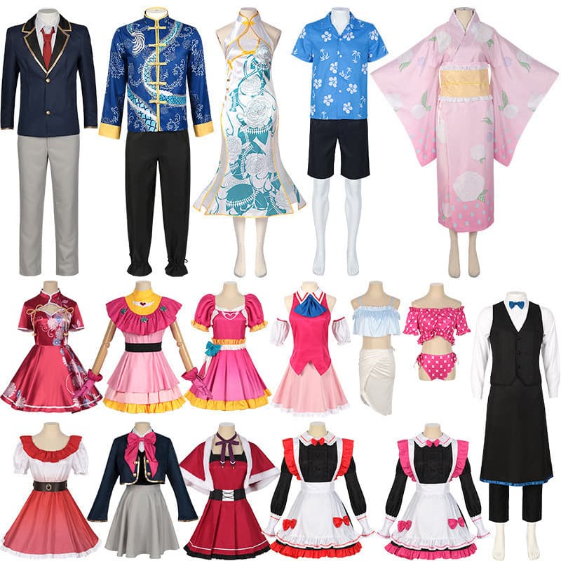 Eu empurrar roupas infantis Hoshino Airu Mii Arkuya Ruby Have Magana jogar Anime Dimensional