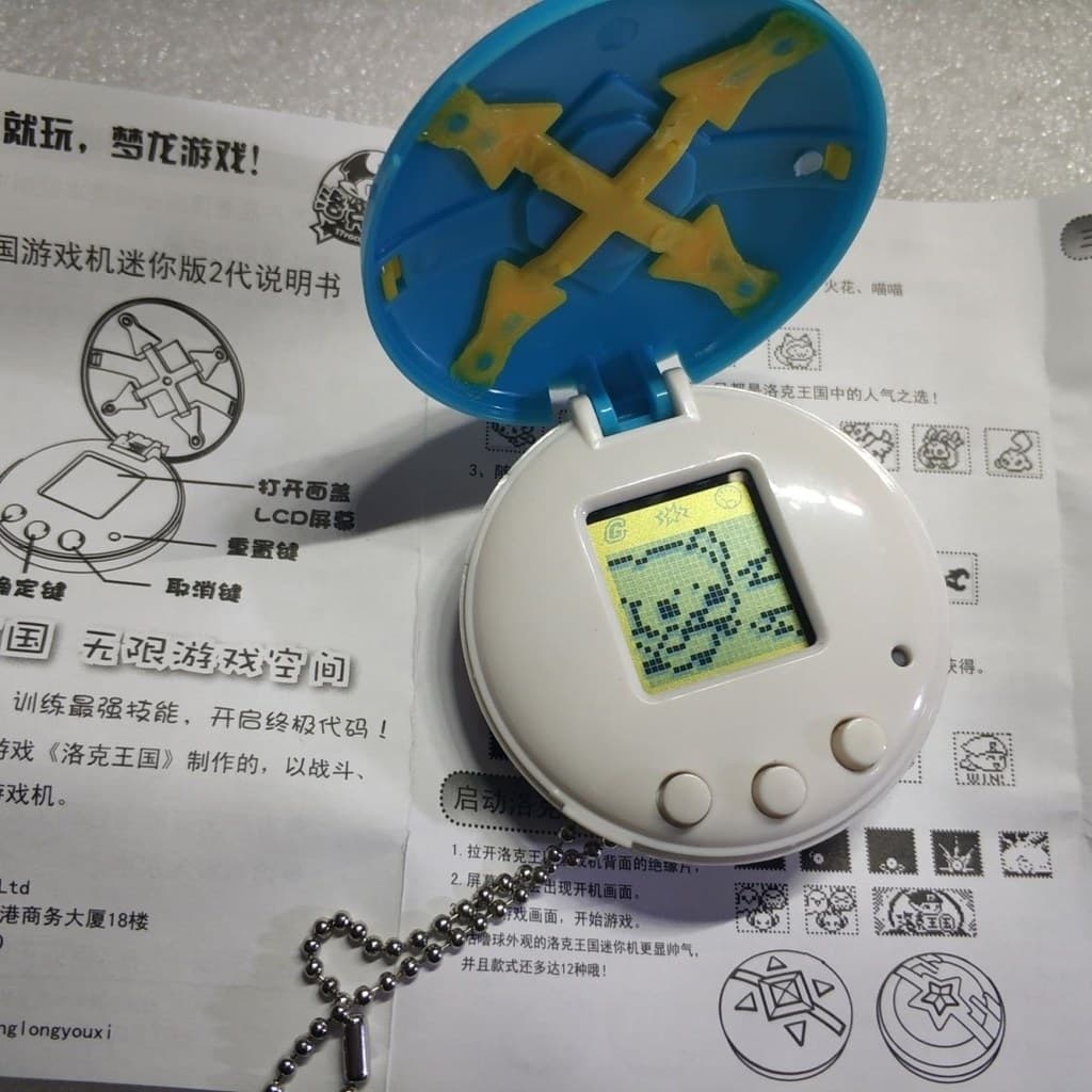 Rock Digimon Console Eletrônico para Animais de Estimação Nostálgico Dream Dragon Game Console Não Exibido Sem Manual En
