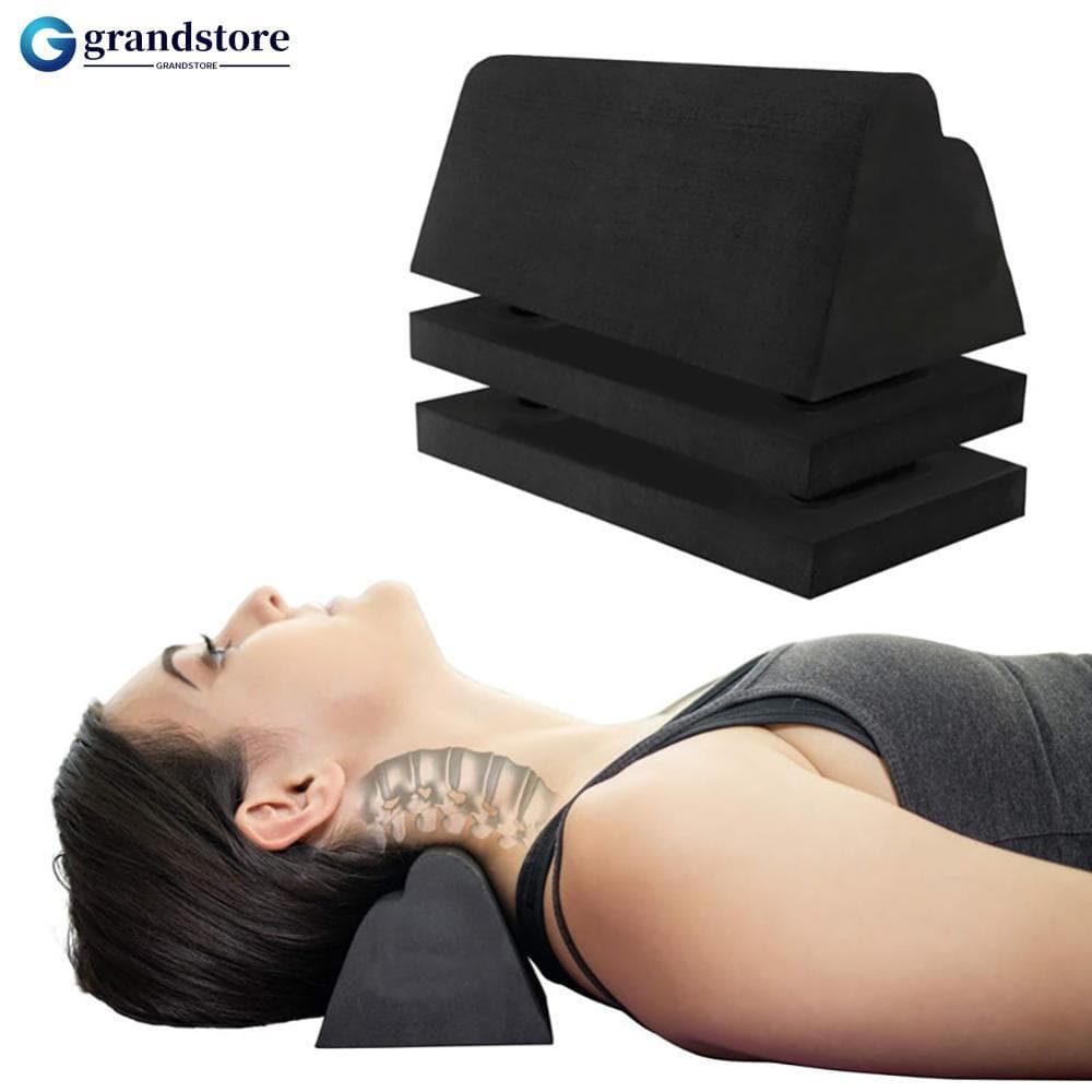 GRANDSTORE Ajustável Eva Ombro Massageador Pescoço E Lombar Alongamento Arco Cervical Ortopédico Massagem Travesseiro H5
