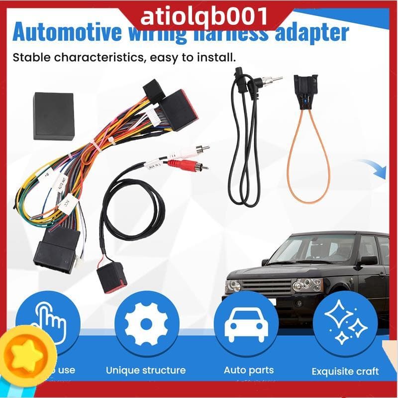 Cabo De Rádio Para Carro Android Adaptador CANBus Conector De Alimentação De Chicote Elétrico De 3 Alcances Socke