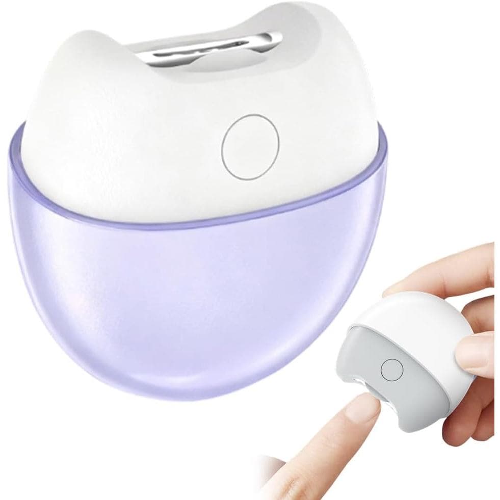 Cortador de Unhas Elétrico, Cortador de Unhas Artístico para Idosos, Cortador de Unhas Elétrico com Luz LED, de