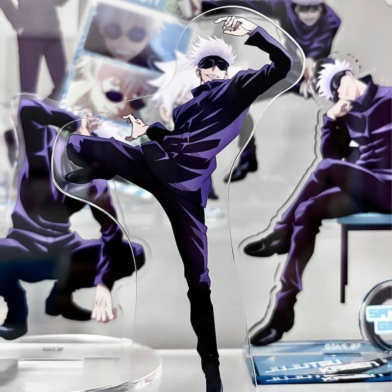 [Estoque pronto] Spell Fighting Gojo Gojo Go Kick Acrílico de alto valor Cartão de pé Decoração Decoração de alto valor