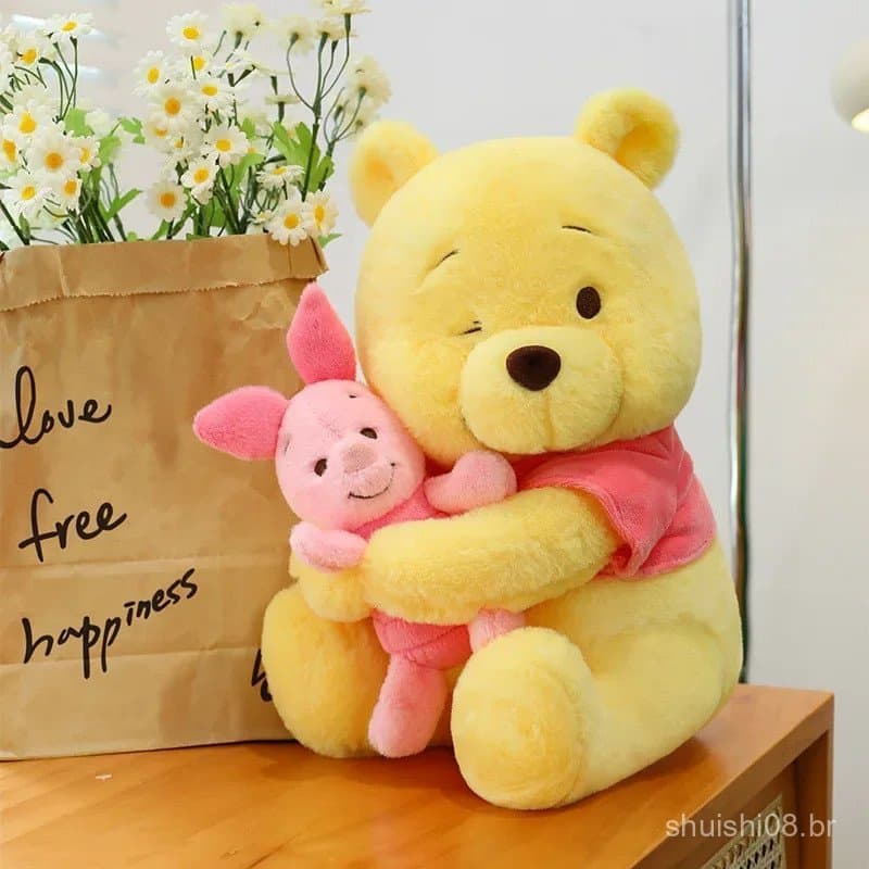 HOTSALE 25-30cm Winnie the Pooh Brinquedo De Pelúcia Bonito Ursinho Boneca Vivi Amigo Presente De Aniversário Natal