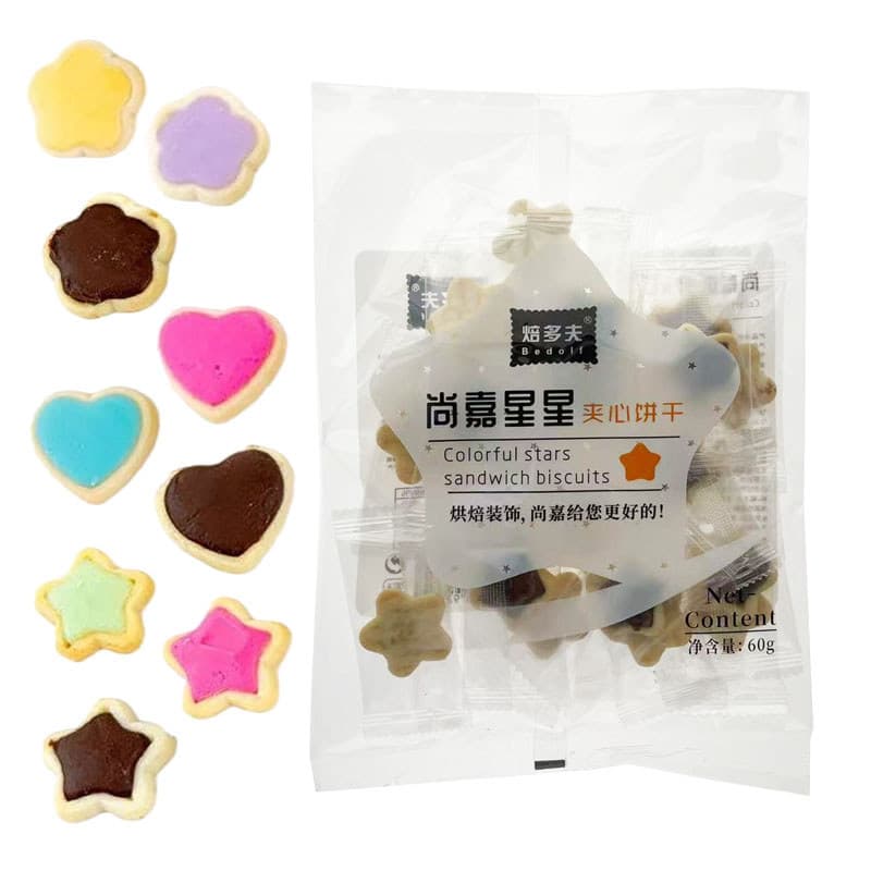 Pomba assada Shangjia estrela biscoito amor flor bolo decoração ornamentos biscoito aniversário cozimento vestir-se aces