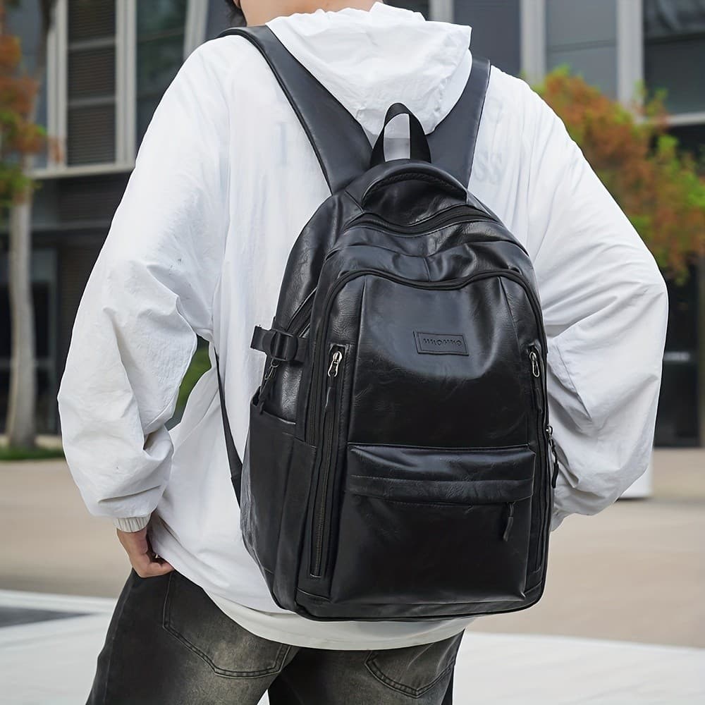 Moda legal textura do plutônio mochila masculina estilo Preppy mochila ao ar livre Commuter viagem de curta distância mo
