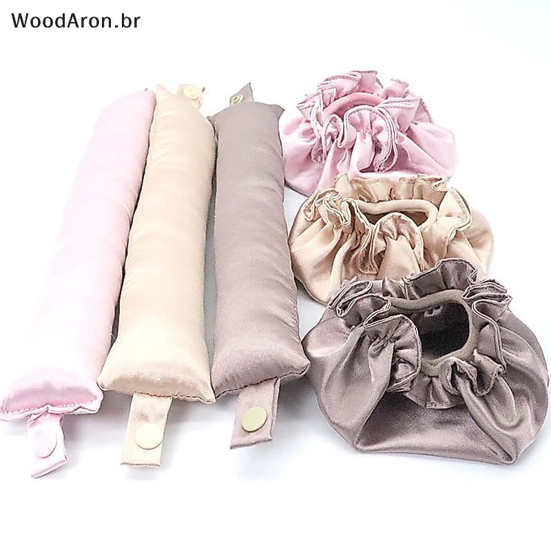 WoodAron Modelador de Cabelo Sem Calor, Modelador de Cachos de Seda, Modelador Macio e Prático br 2EBJ