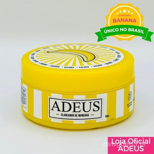 Creme Corporal e Facial ADEUS Banana — 100g |     Vegano com Niacinamida e Ácido Hialurônico |     Uniformiza e realça o