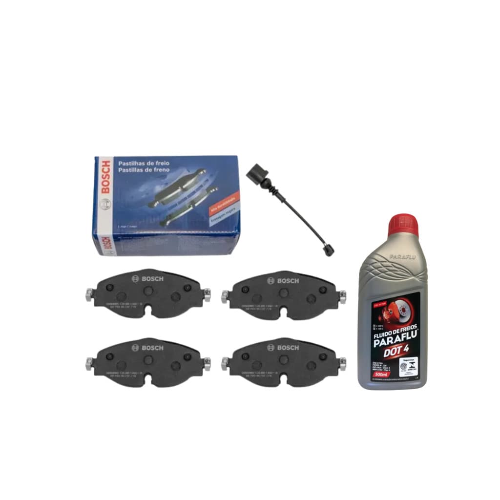 KIT FLUIDO FREIO DOT-4 + PASTILHA FREIO GOLF/A3 1.4 ../14