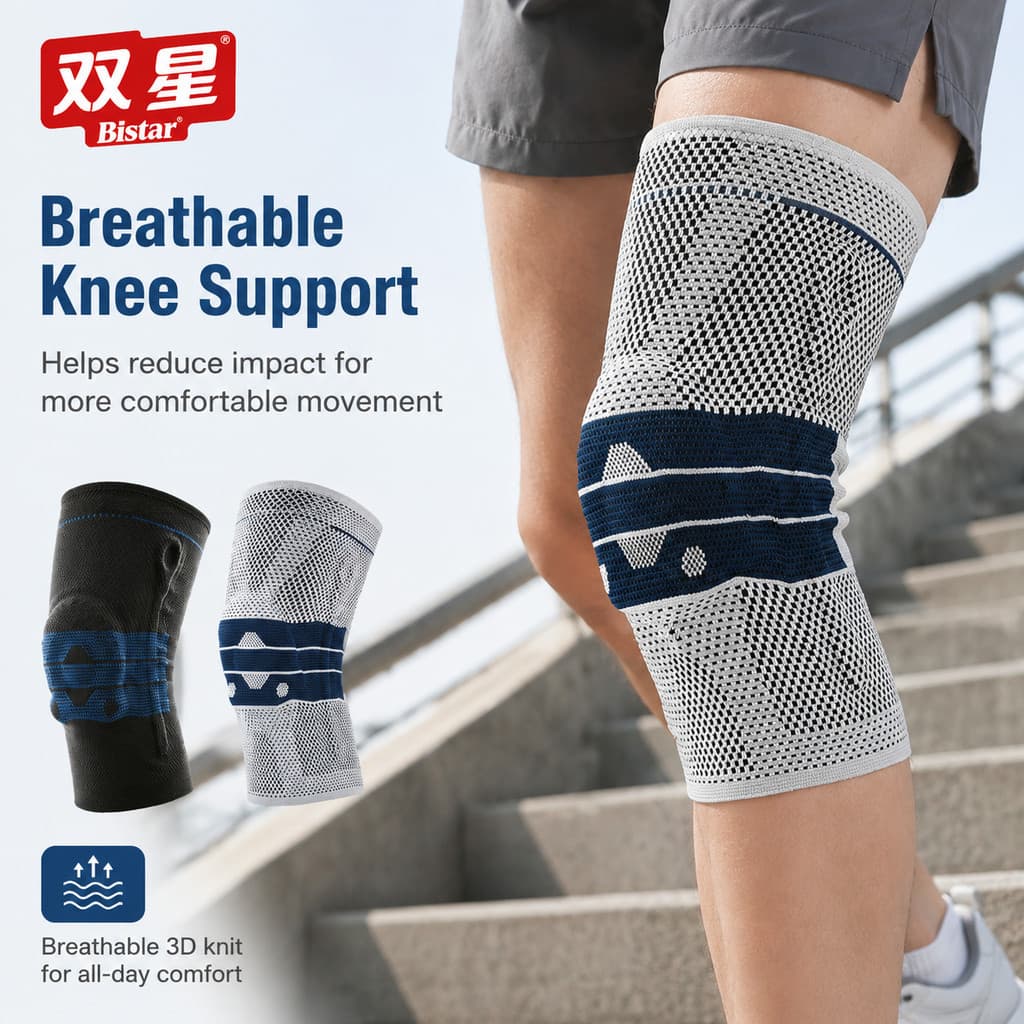 Joelheiras esportivas de oitava geração, suporte para menisco, equipamento de proteção, joelheiras esportivas, Universal