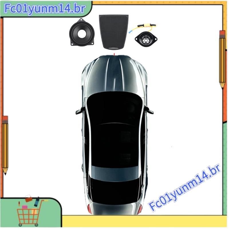 Carro Para 5 Séries F10 F11 Centro Alto-Falante Capa Quadro Chifre