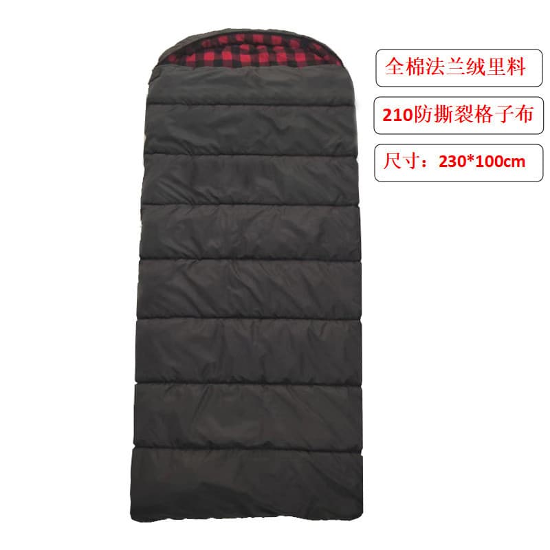 Inverno acampamento saco de dormir acampamento ao ar livre saco de dormir pintável algodão quente Casual flanela à prova