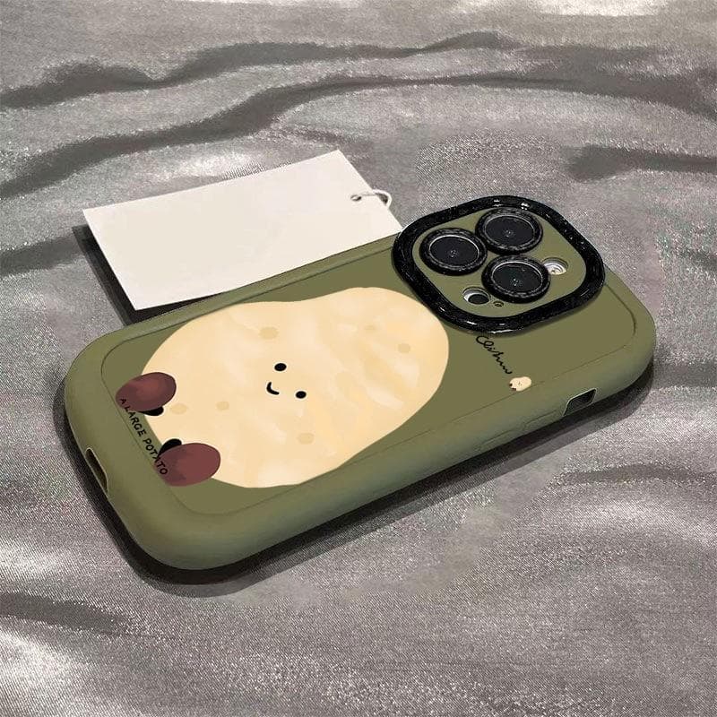 Capa de telefone fofa Big Potato 17 Apple 16promax 15plus resistente a choques 13 capa protetora xs/1420260814