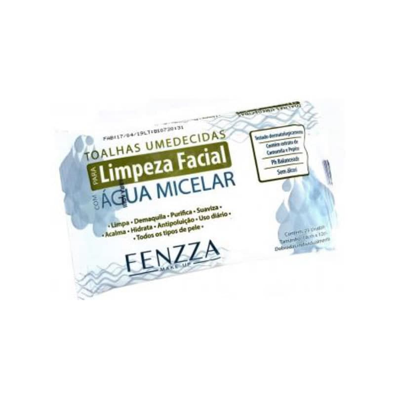 Toalha Umedecida Demaquilante com Água Micelar Fenzza FZ-51006 - Unidade