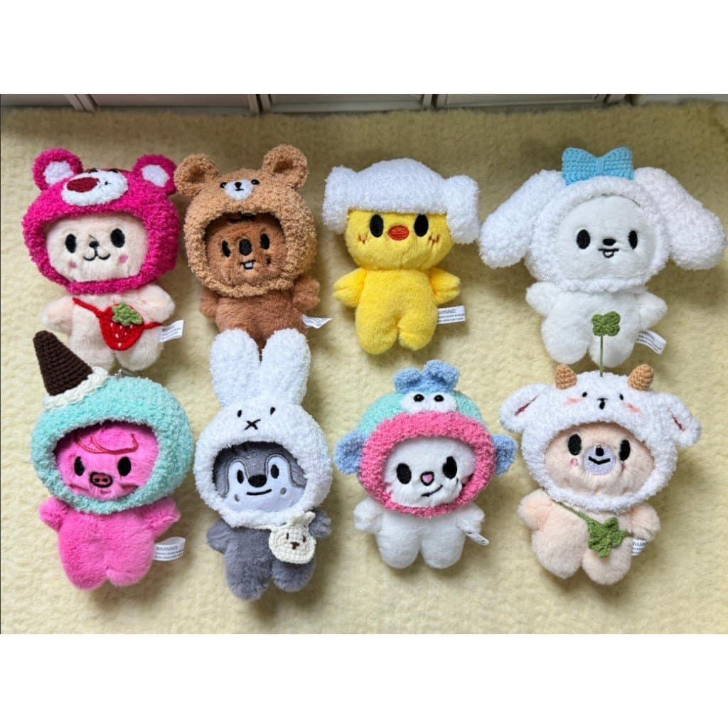 10cm kpop kids skzoo Boneca de pelúcia fofa boneca de pelúcia pingente de chapéu