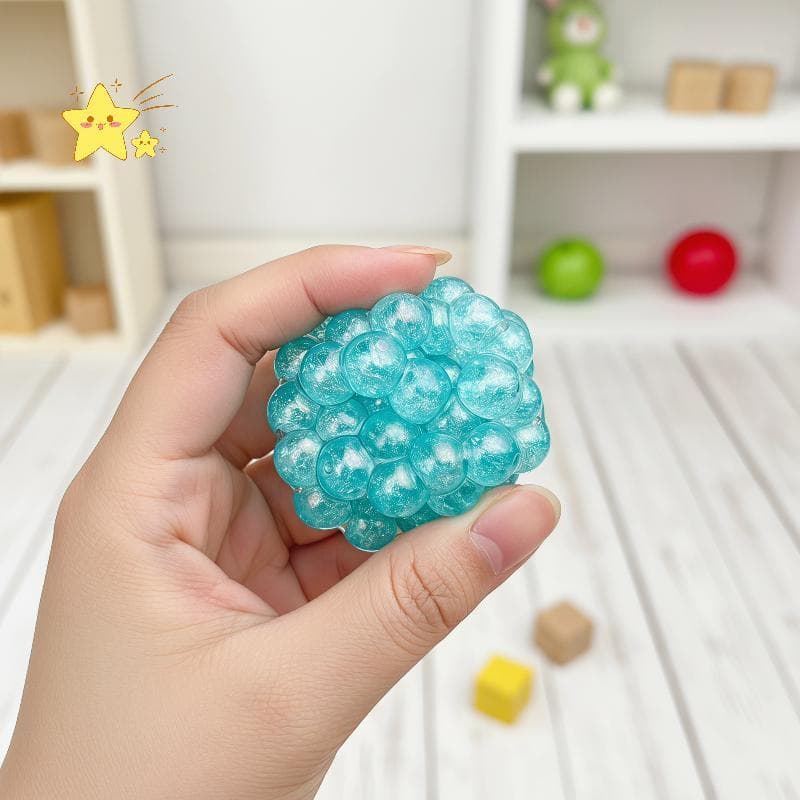 [JBTH] Pearl Burst Beads Stress Ball Shapeable Crocante Barulhento Espremendo Fidget Toy Para Adultos Trabalho Alívio De