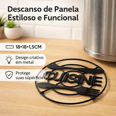 kit Descanso Apoio Suporte de Panela quente/ Proteção Para Pratos Jarras Suco Café, Tábua de Mesa.