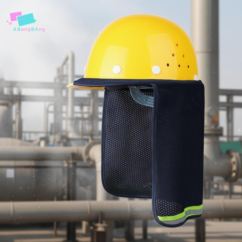 Abongbanghn Capacete De Segurança Guarda-Sol Chapéu À Prova De Vento Aba Larga Respirável Boné Para Canteiro De Obras Ao