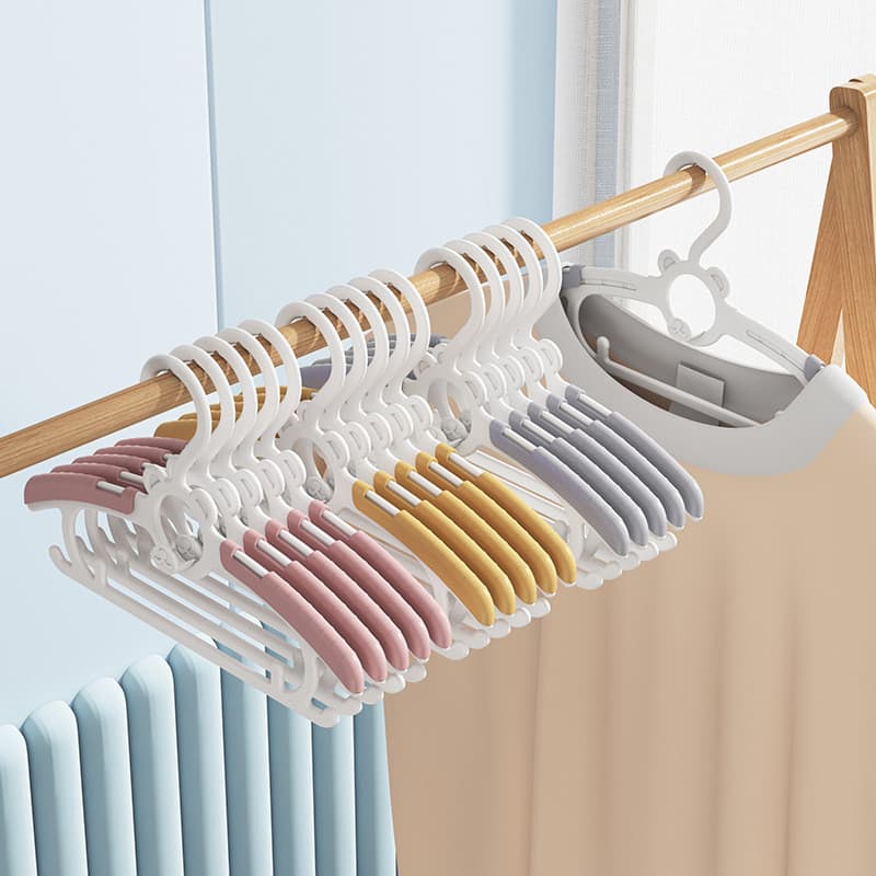 Crianças cabide de roupas do bebê especial Rack secagem crianças recém-nascido infantil cabide retrátil suporte roupas d