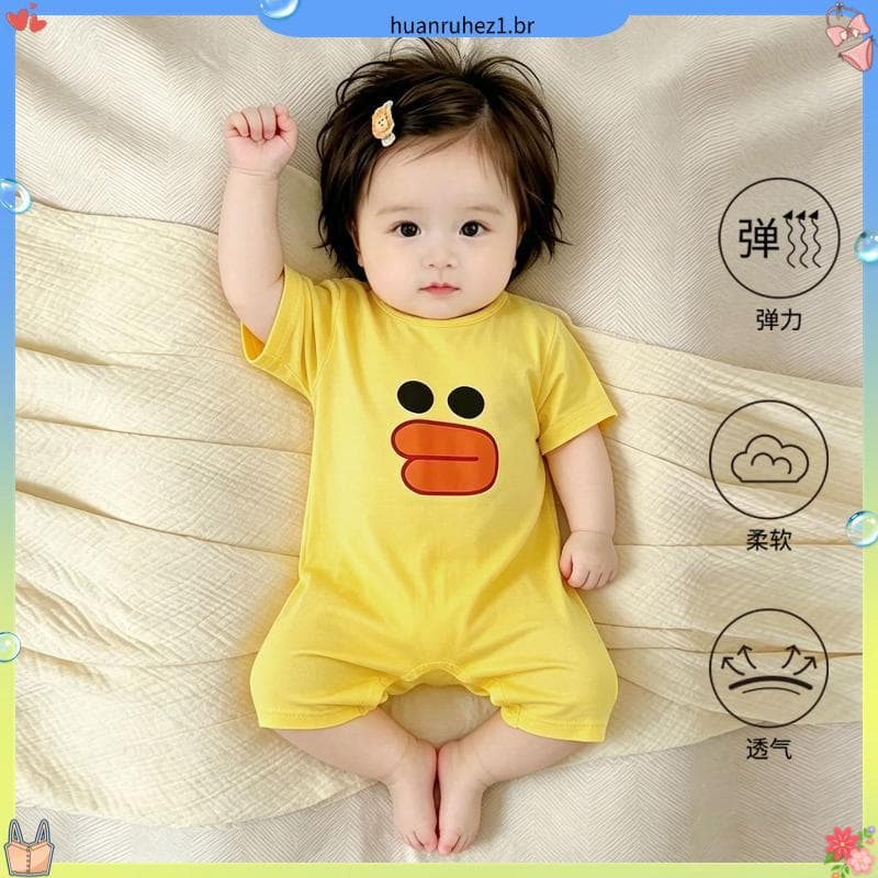Modal bebê verão fino saco de dormir pijamas das crianças dos desenhos animados roupas para casa pulôver ar condicionad