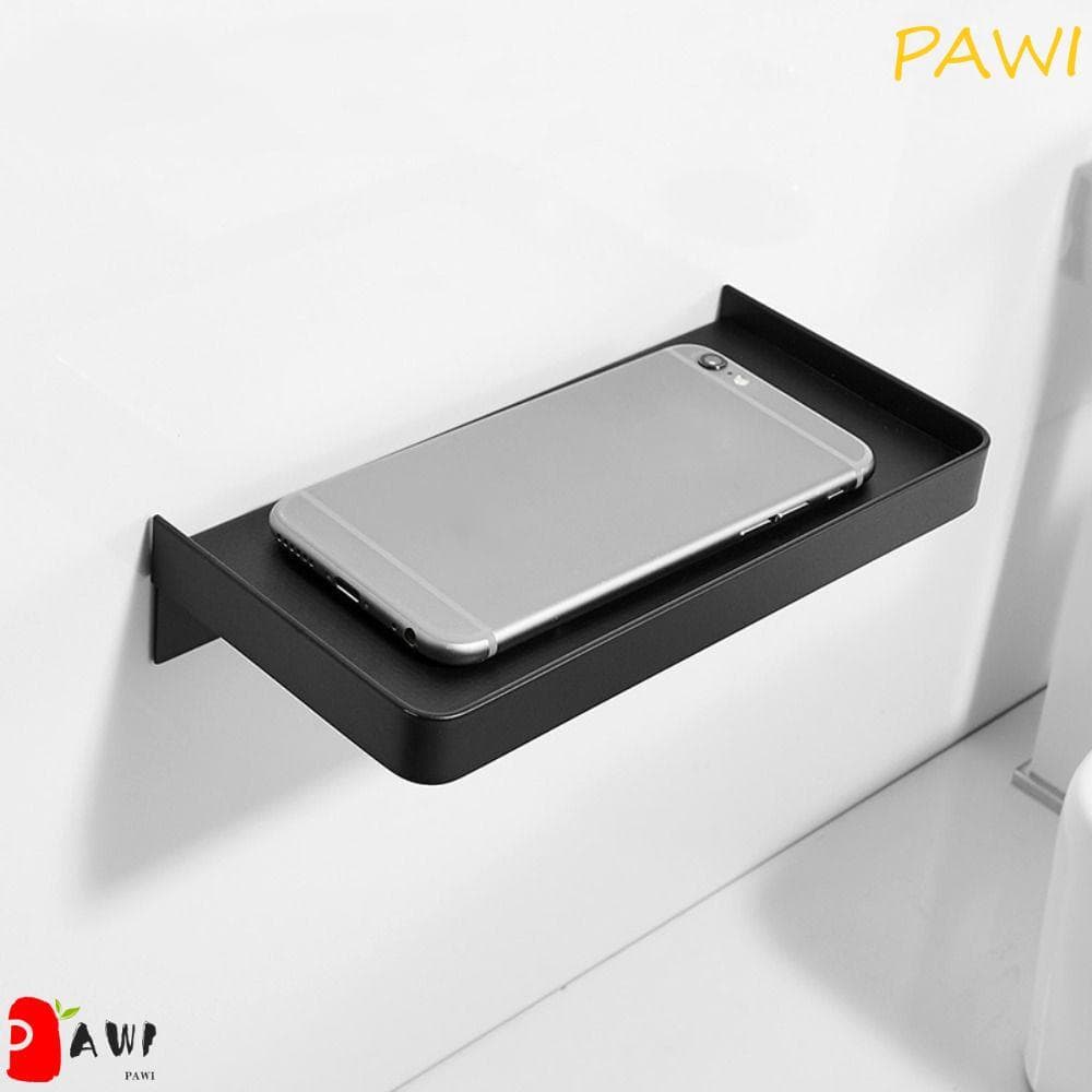 Prateleira De Banheiro PAWI , Rack De Armazenamento De Telefone Multifuncional De Plástico , Suporte Higiênico Sem Perfu