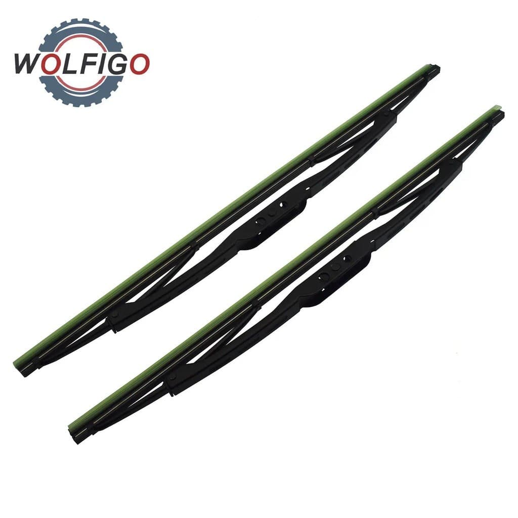 (2) Lâminas De Limpador De Pára-Brisa Dianteiro Para Jeep Wrangler JK 2007-2018 1AMWC015BA