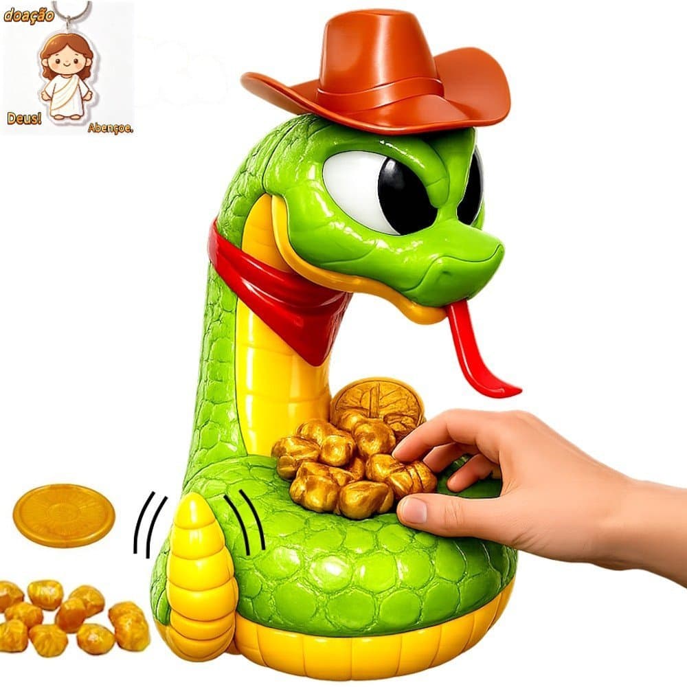 Cobra Cowboy Bites Finger Interactive Toy Rattlesnake Game Gold Challenge por Naja Som