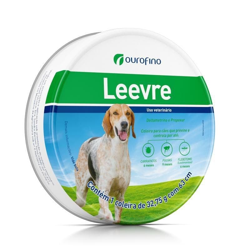 Coleira Antipulgas Ourofino Leevre 63 Cm Para Cães  Único