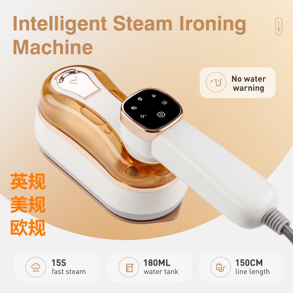 Novo produto LCD LED Handheld vestuário vapor ferro elétrico máquina de engomar escova a vapor máquina de engomar ferro
