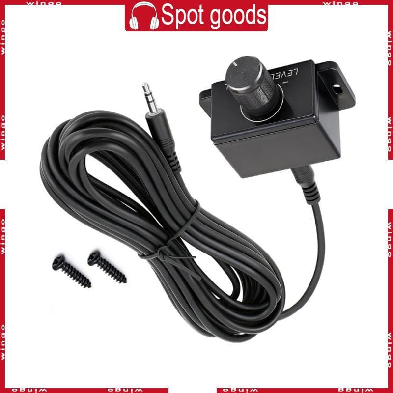 WIN Baixo Subwoofer Ajustador Amplificador De Carro Volumes Regulador AUX Botão Controlador Áudio 5m Cabo Fácil Instalaç