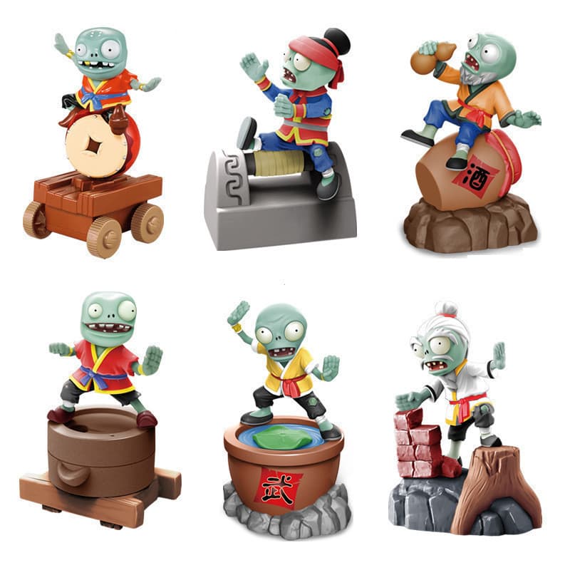 Novas Plantas Infantis vs . Zumbis Kung Fu World Monge Marcial Pequeno Brinquedo Menino Fantasma
