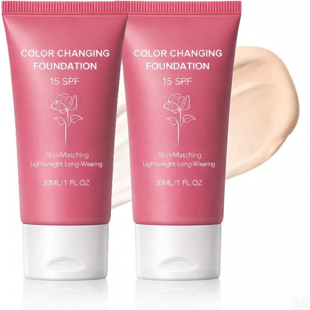 Base de Maquiagem Coreana que Muda de Cor (Conjunto de 2 Peças) |     Base corretiva corporal coreana, base que muda de