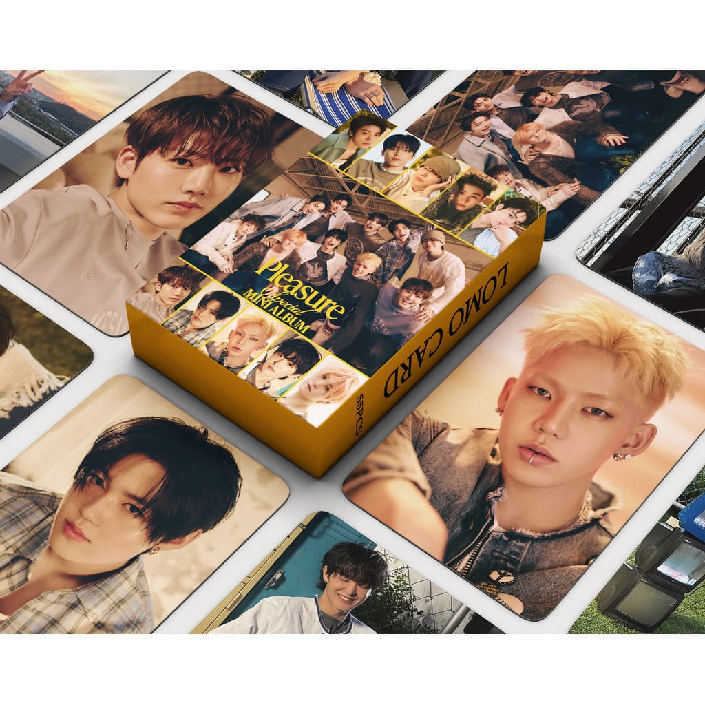 KPOP Cartões Fotográficos TREASURE De55pcs/box Prazer LOMO Cartão De Coleção De