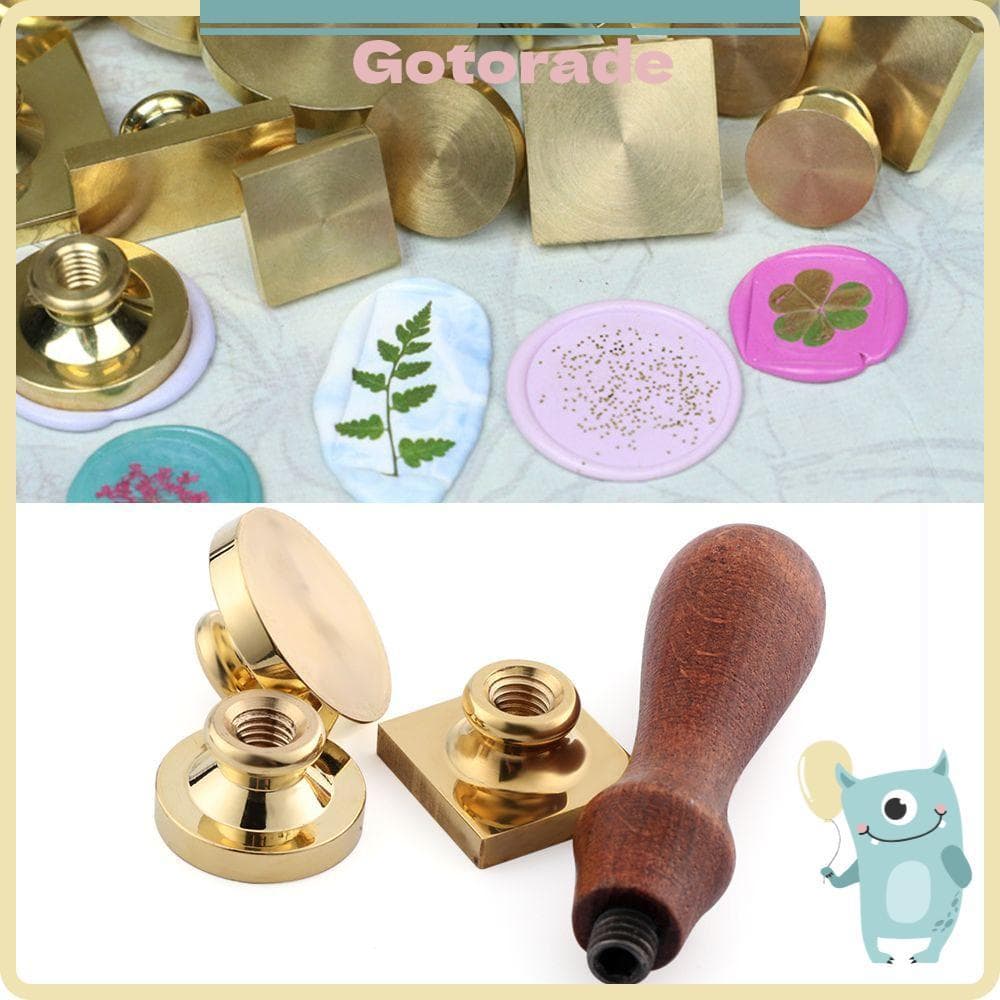 GOTORADECO Cera Cabeça De Cobre Convite De Casamento Envelope Selos De Metal Impressão Scrapbooking