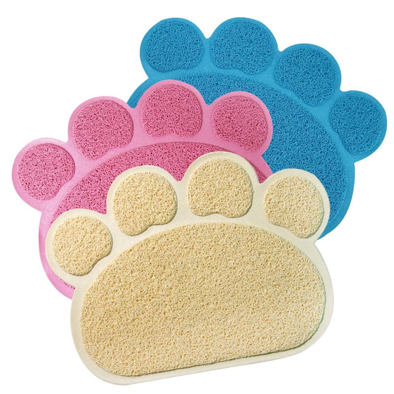 Caixa de areia para gatos, tapete antiaderente para esfregar os pés, maca para gatos, à prova de respingos, para evitar