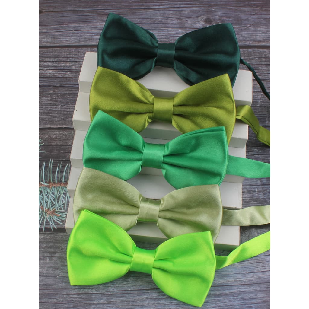 Gravata borboleta adulta série verde, roupa Formal de negócios, Casual, Performance, coro, roupa de estudante, laço