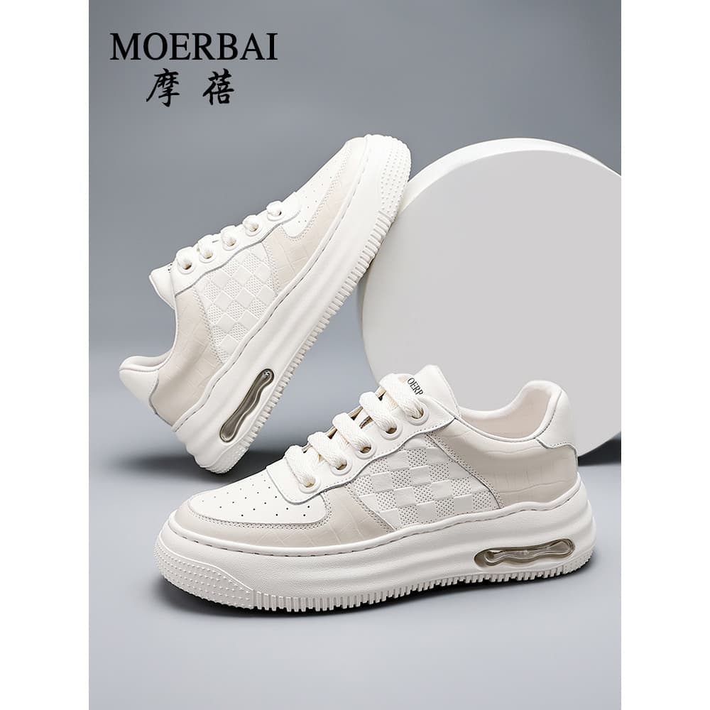 F primeira camada de couro tênis masculino verão novo estilo na moda respirável tênis masculino moda All-Match Casual sa