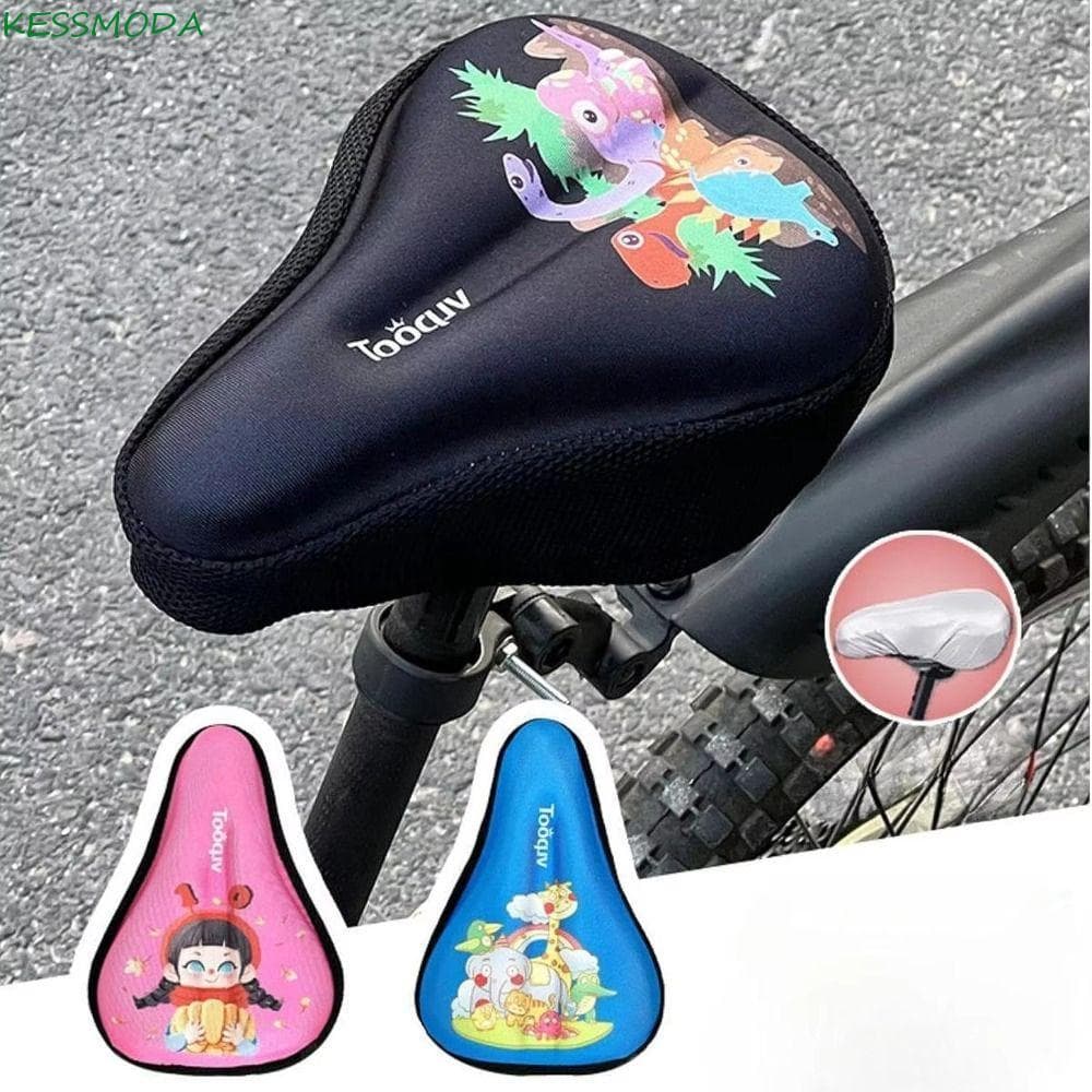 Almofadas Para Assentos De Bicicleta , Bicicletas Infantis De Silicone Animal De Desenho Animado , Capa De Almofada Espe