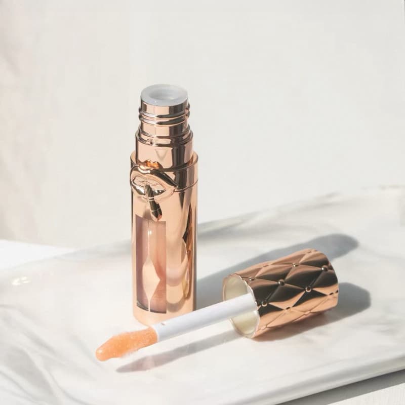 Novo Cti . Lip Gloss Bare Powder Gold Champagne Hidratante E Abundante 5.5ml # Morango Chocolate Diamantes Nudegasm
