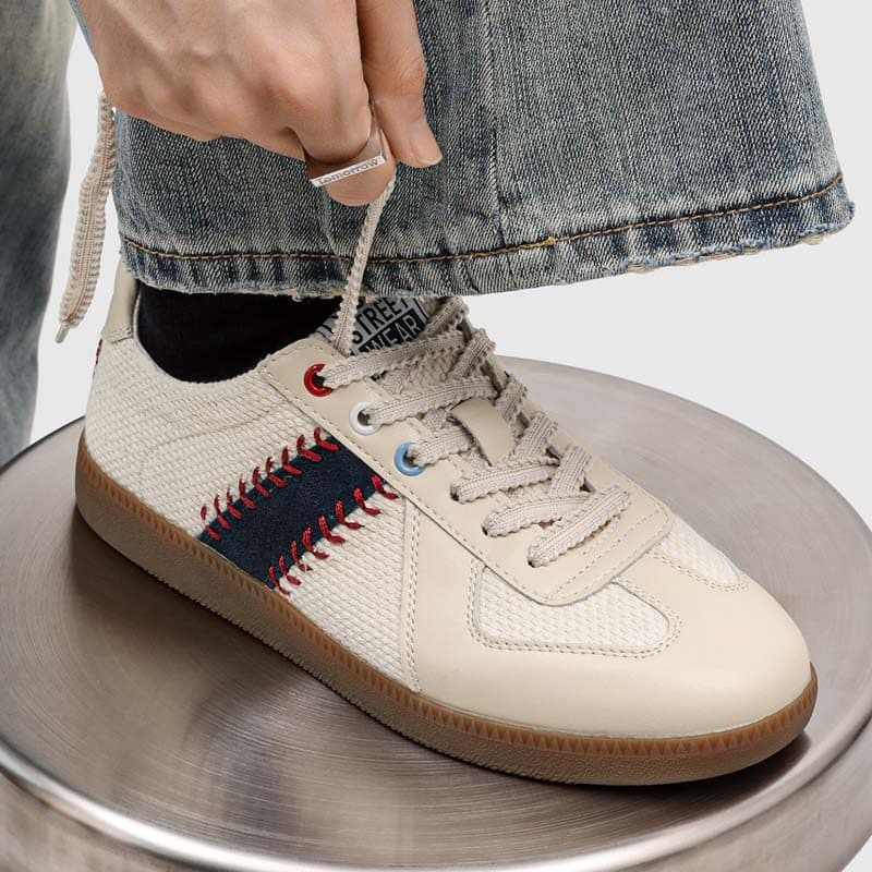 Sapatos de treinamento alemão masculino verão respirável tênis 2026 novo estilo nicho Retro americano Forrest Gump sapat
