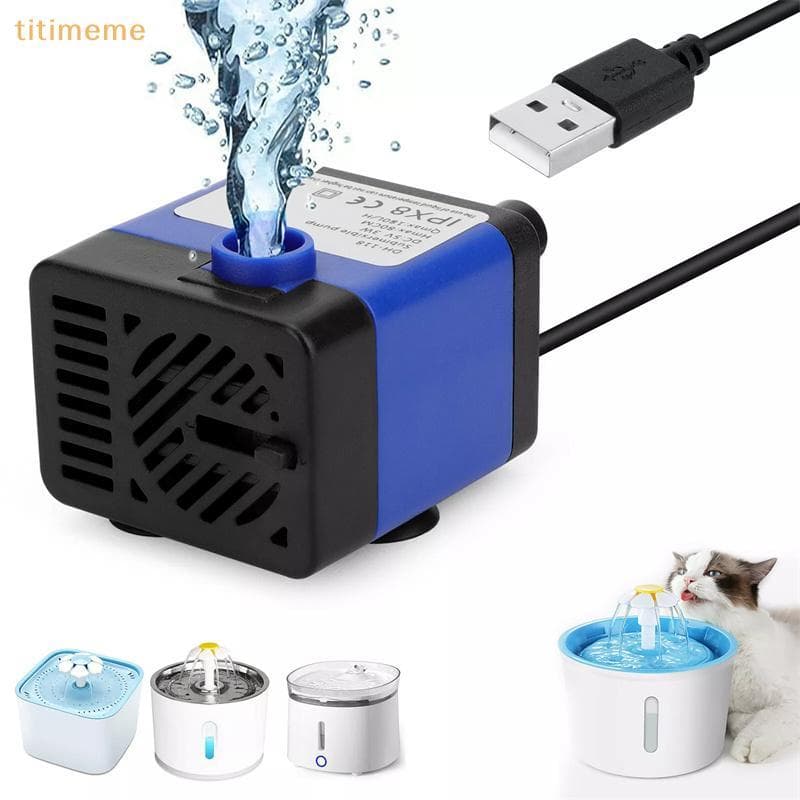 tr DC 5V USB Mini Bomba De Água Submersível Para Fonte De Animais De Estimação , Tanque De Peixes De Aquário , Lagoa , H