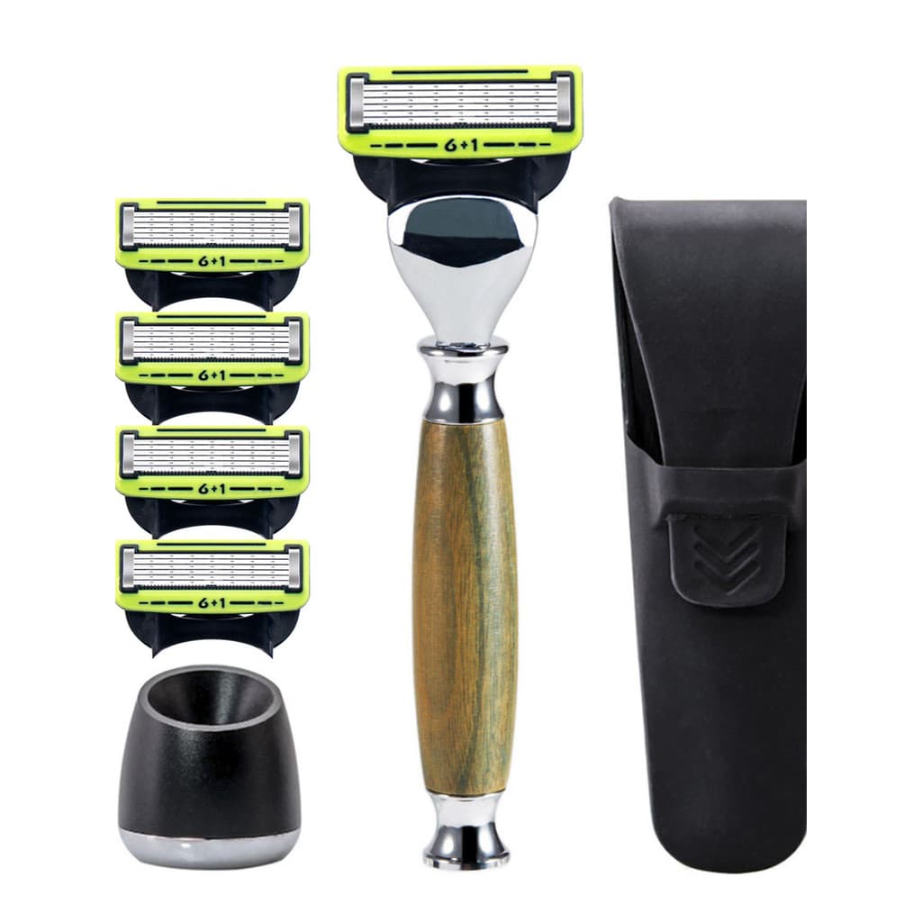 Grandslam Navalha Manual Lâmina de 6 Camadas Lâmina Masculina Lâmina Antiquada Navalha Navalha