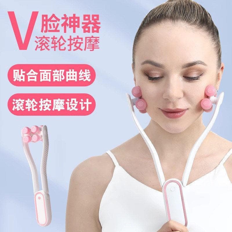 Rolo facial massageador portátil massageador facial queixo duplo V rosto mordida muscular treinamento facial fabricante